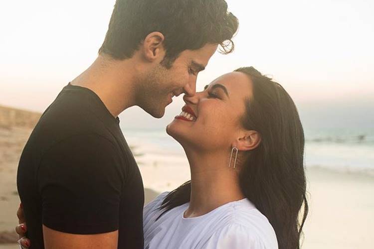 Demi Lovato com o noivo/Instagram