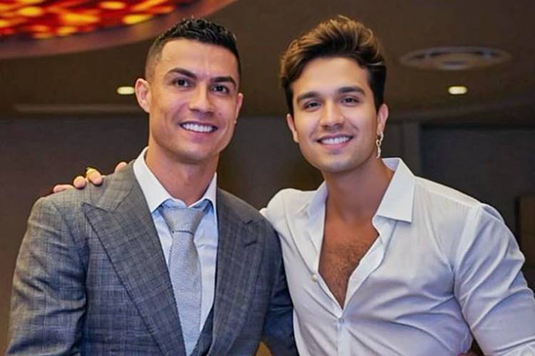 Cristiano Ronaldo e Luan Santana