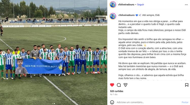 Publicação Clube de Futebol Oliveira do Douro