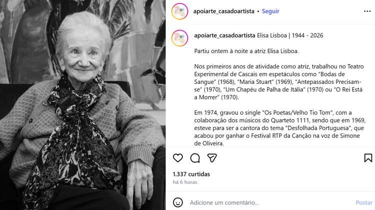 Publicação Casa do Artista